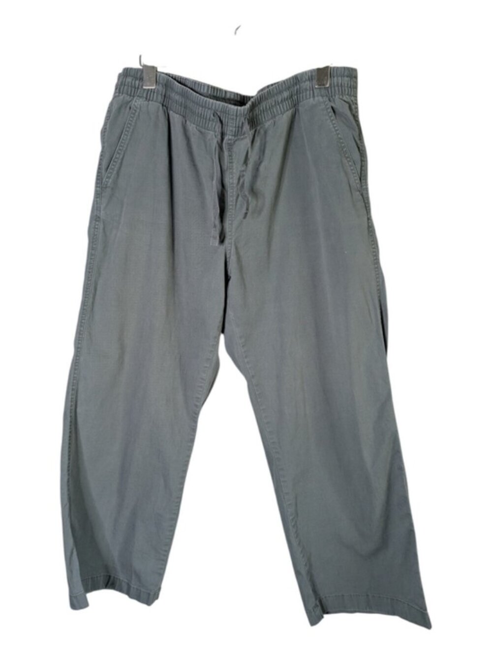 L.L. Bean Lakewashed Pull-on Chinos, Mid-Rise‎ Wide-Leg Gray Size 16 Pet